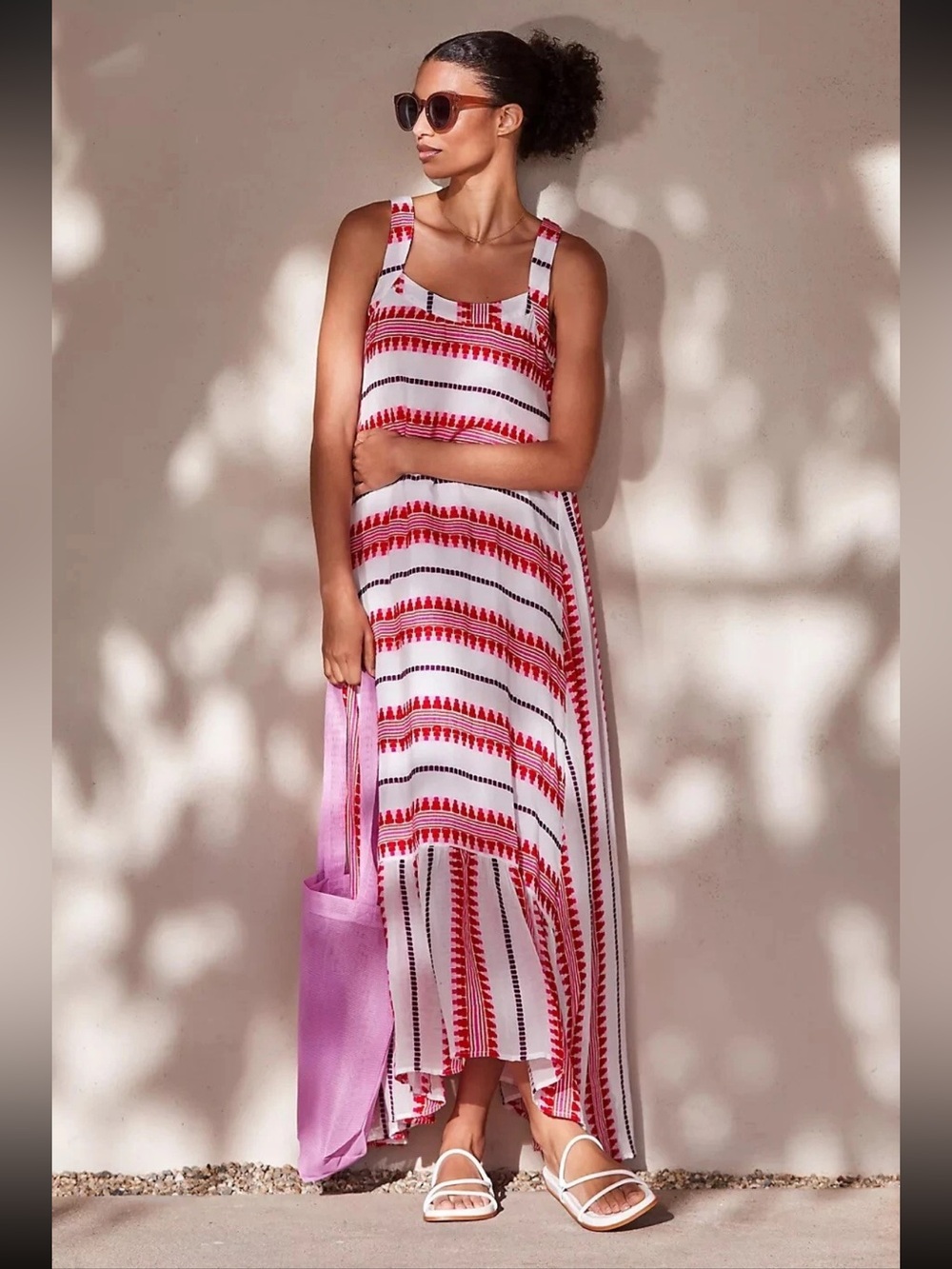 Ro’s Garden Flounced Maxi Dress Size Large